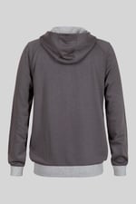 Mens Wave Full Zip  Contrast Hoodie