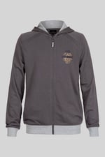 Mens Wave Full Zip  Contrast Hoodie