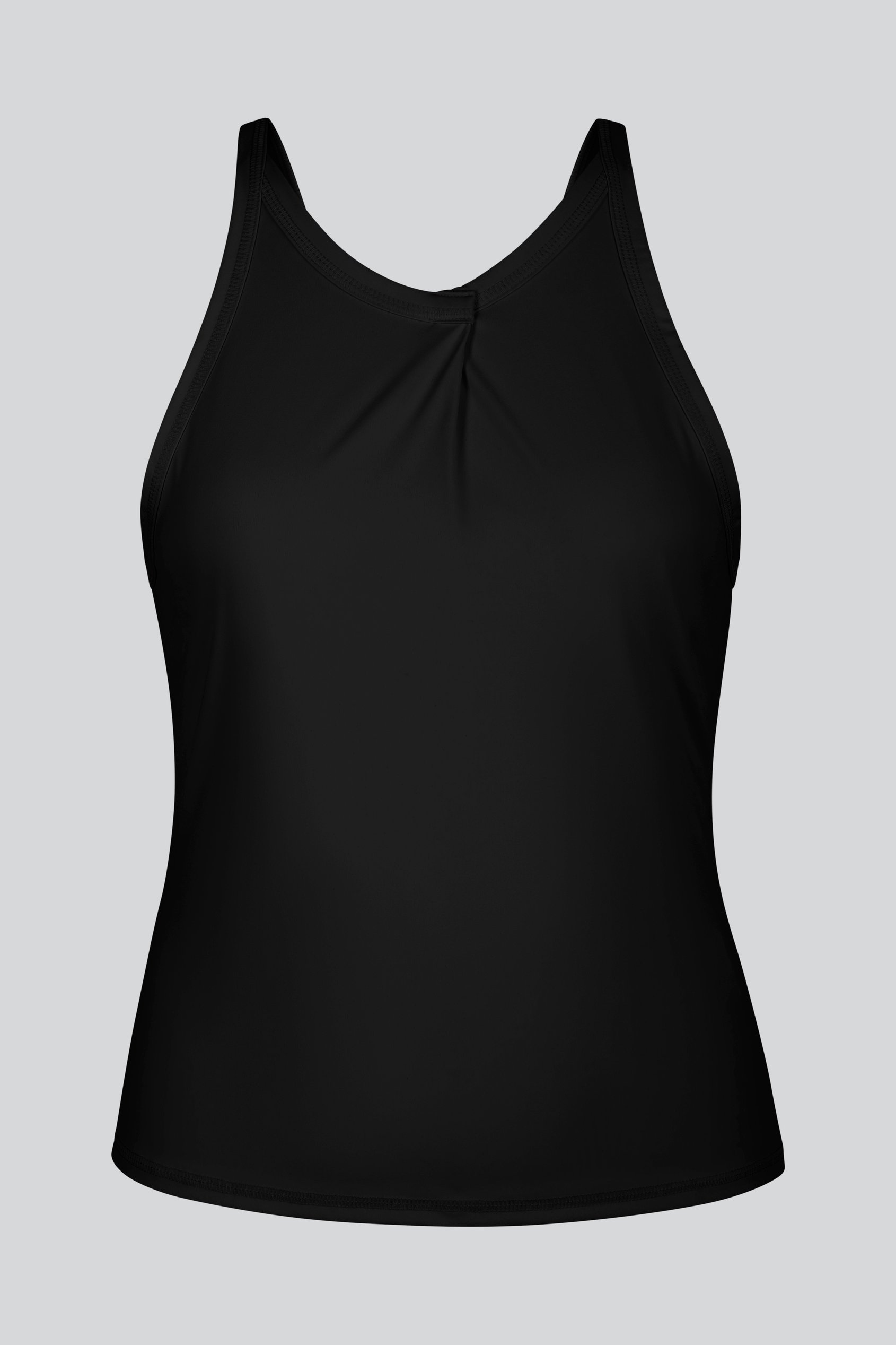 Pleated Front Racer Active Top
