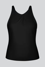 Pleated Front Racer Active Top