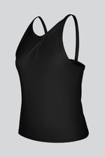 Pleated Front Racer Active Top