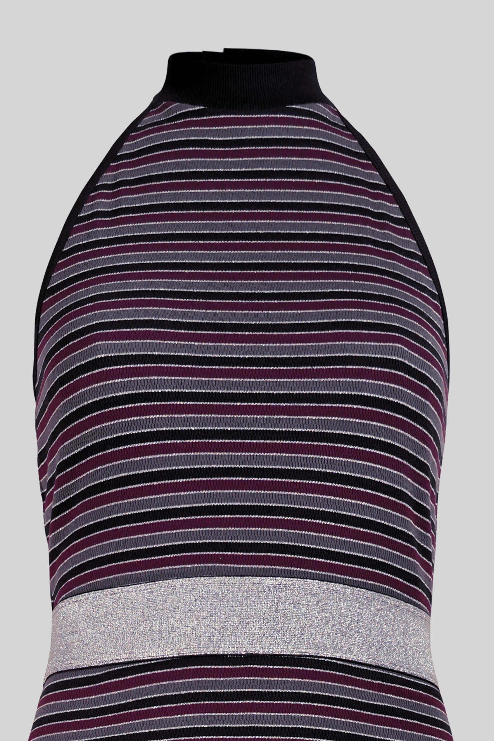 Halter Neck Open Back Rib Long Dress