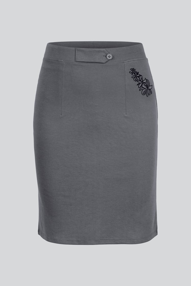 Women's Elastic Waist Pencil Skirt