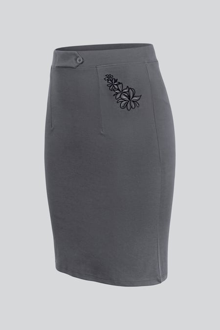 Women's Elastic Waist Pencil Skirt