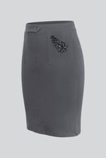 Women's Elastic Waist Pencil Skirt