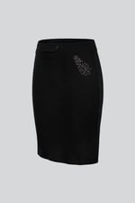 Women's Elastic Waist Pencil Skirt