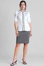 Women's Elastic Waist Pencil Skirt