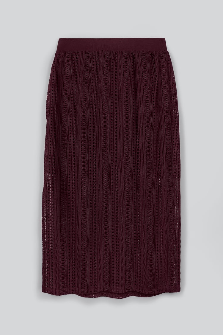 Women's Lace Details Midi Skirt