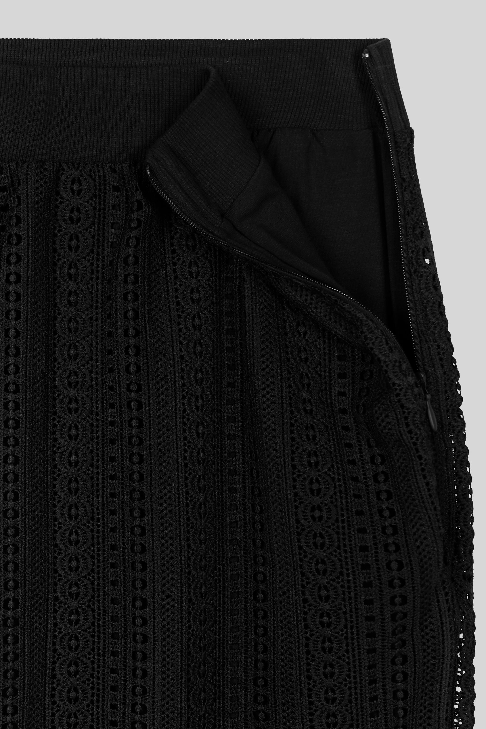 Women's Lace Details Midi Skirt