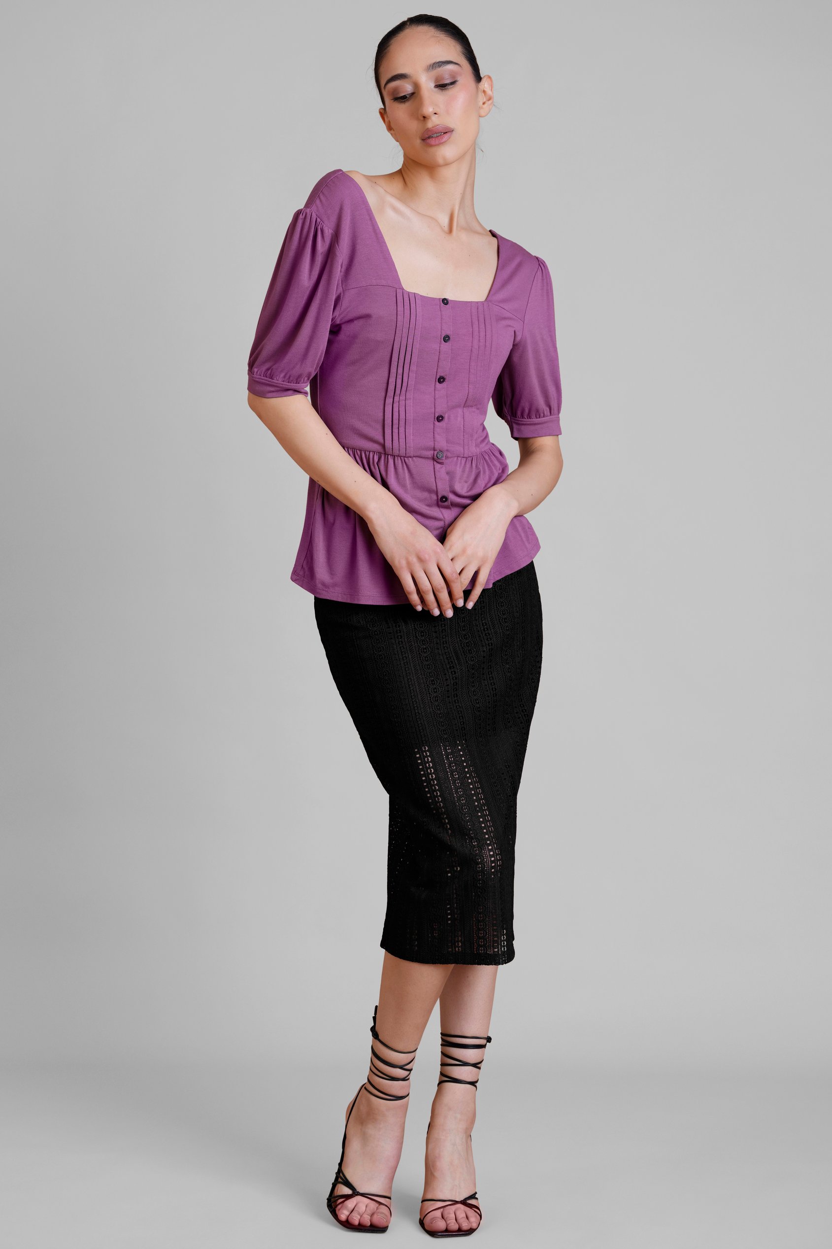 Women's Lace Midi Skirt