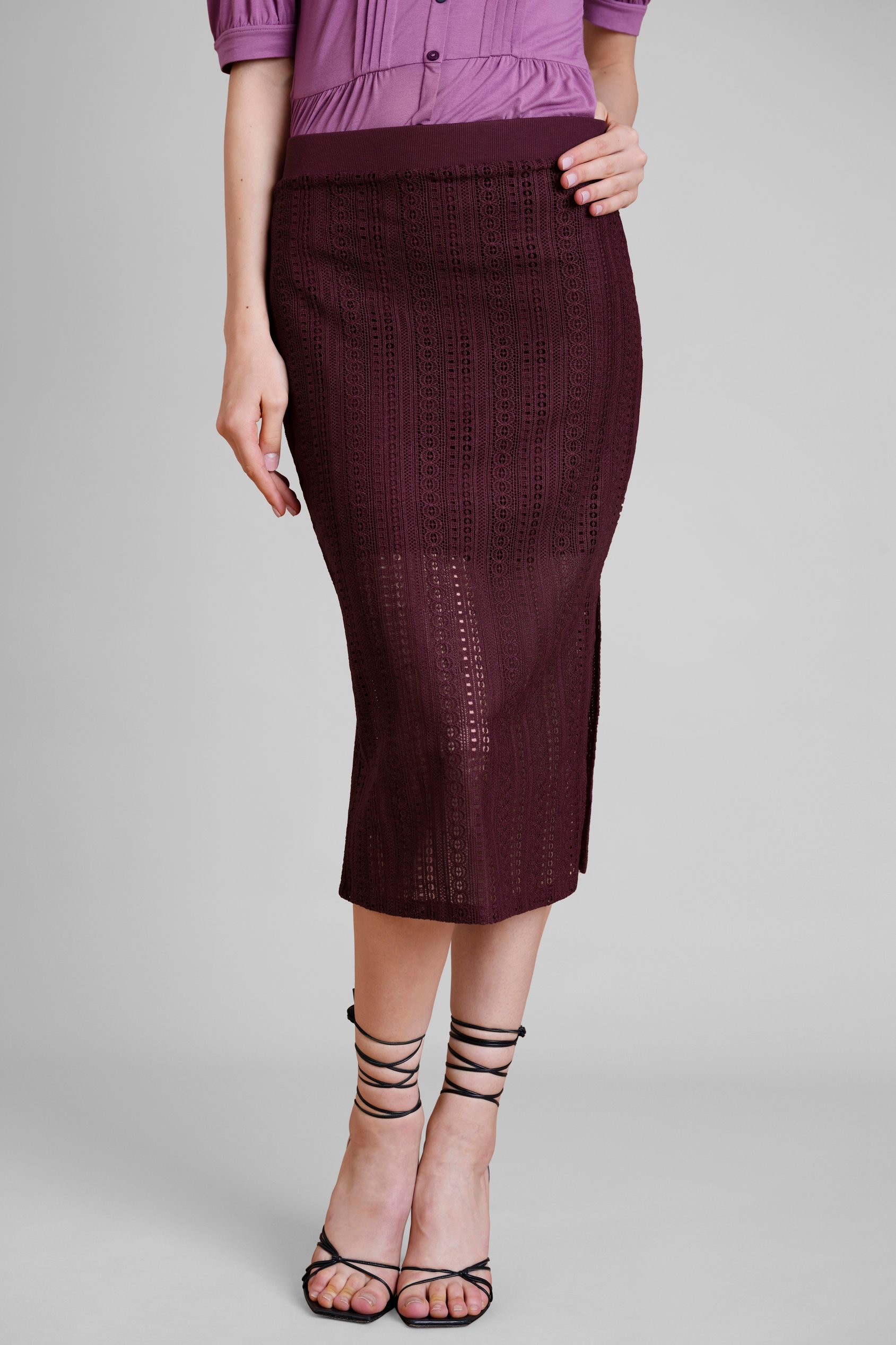 Women's Lace Midi Skirt