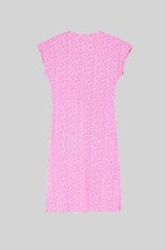 Button Front Printed Ribbed Midi dress