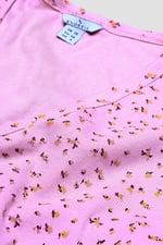 Button Front Printed Ribbed Midi dress