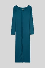 Ruffle Seam Midaxi Rib Dress