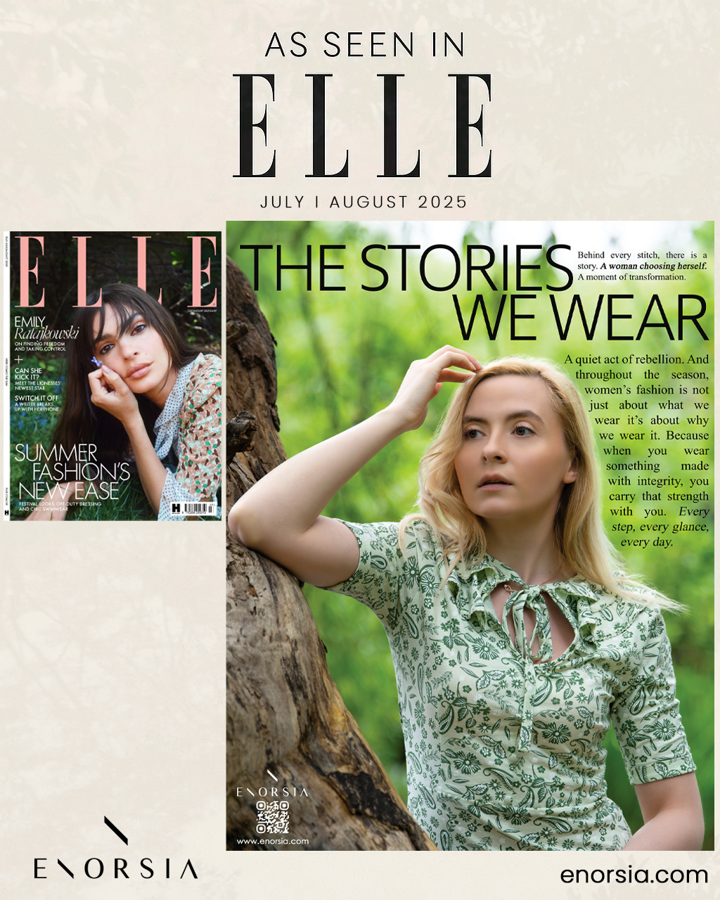 Enorsia | Elle UK • July / August 2025