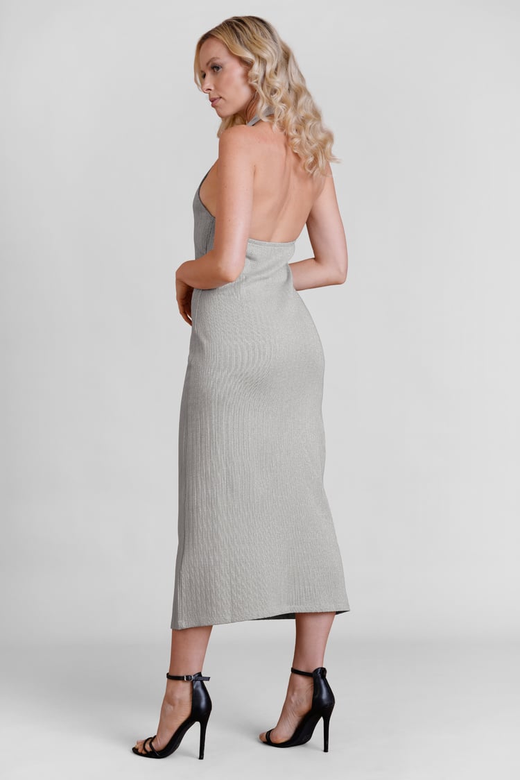 Women's Halter Neck Midi Dress