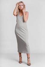 Women's Halter Neck Midi Dress