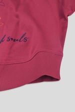 Womens Blossom Print Cropped Sweatshirt