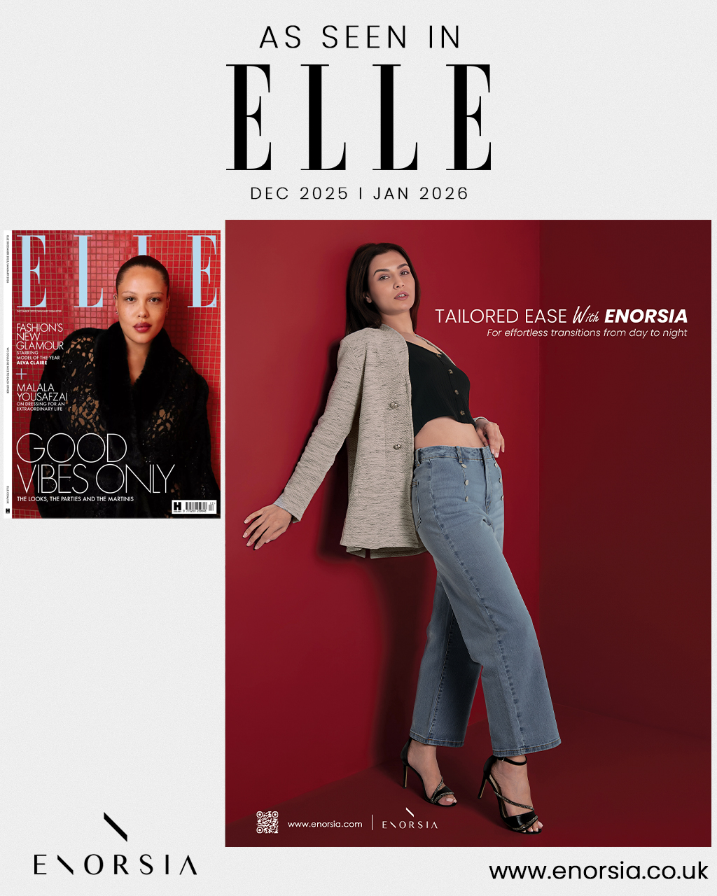 Tailored Ease with Enorsia | Elle UK