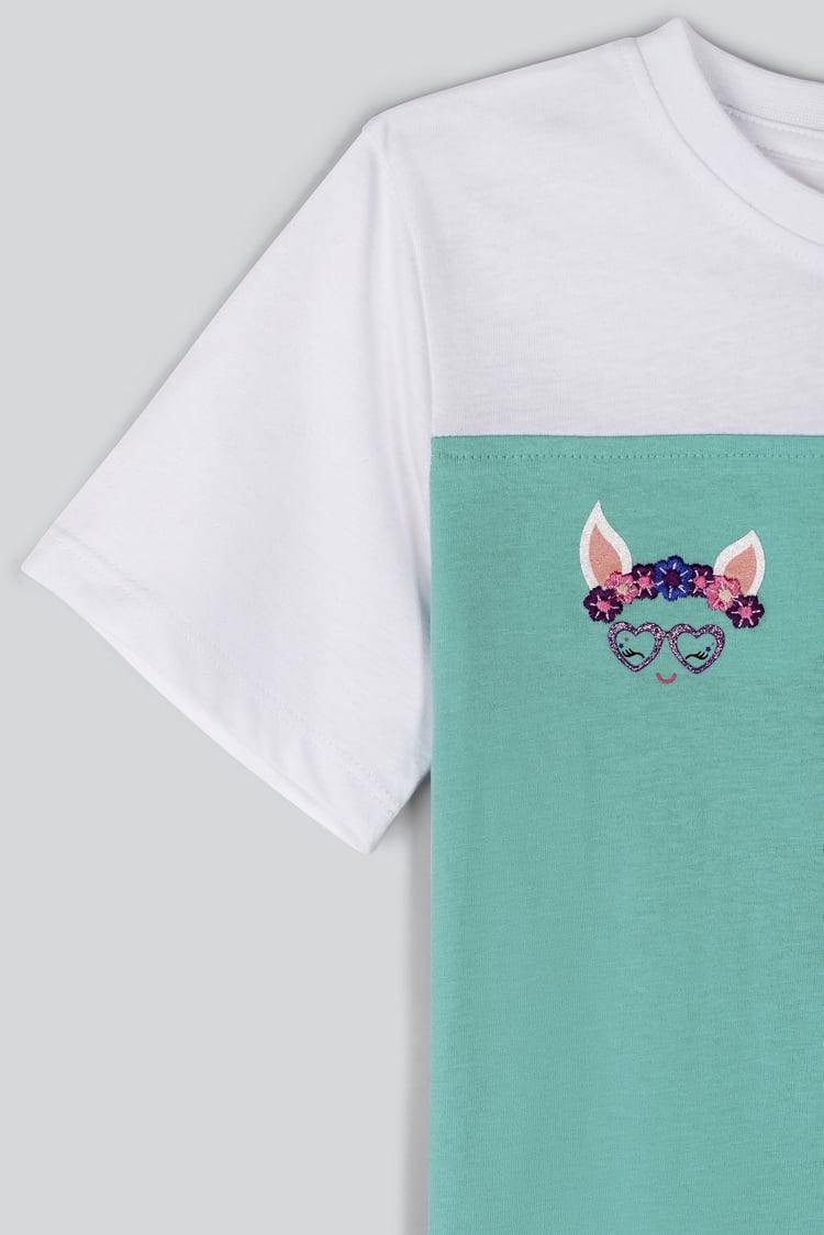 Girl's Colour Block T-shirt