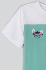 Girl's Colour Block T-shirt
