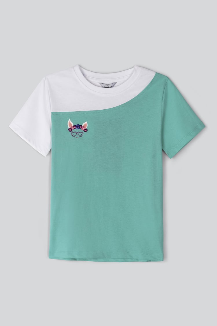 Girl's Colour Block T-shirt