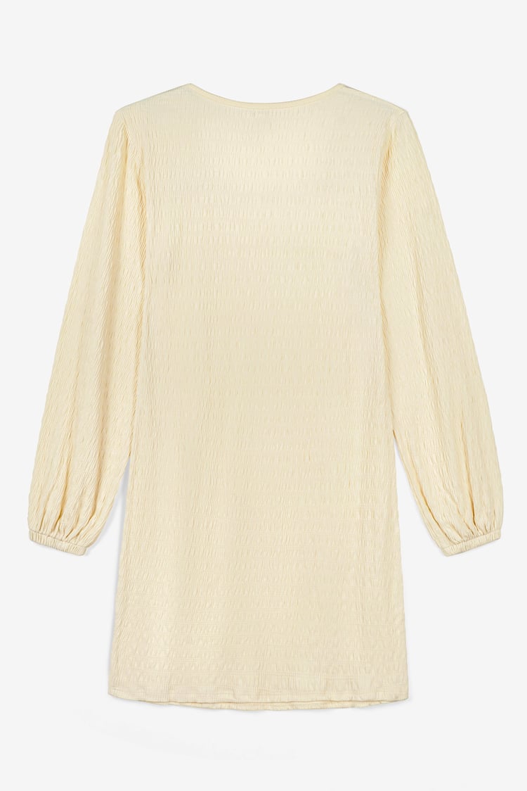 Square Neck Textured Mini Dress