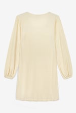 Square Neck Textured Mini Dress