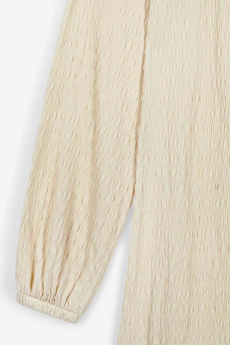 Square Neck Textured Mini Dress