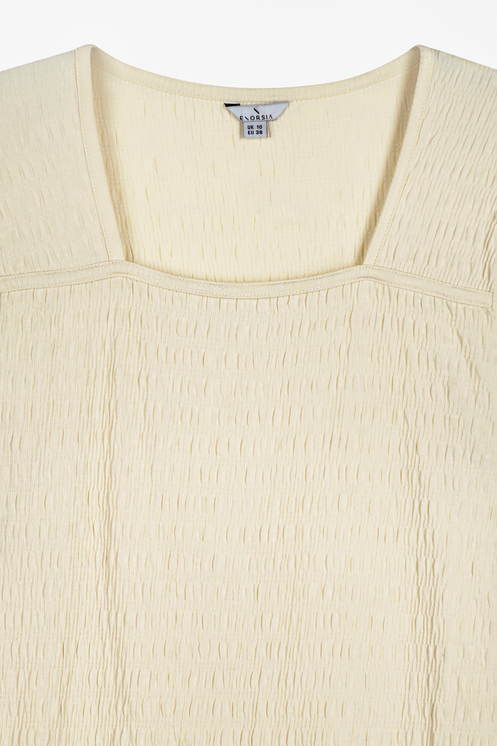 Square Neck Textured Mini Dress