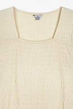 Square Neck Textured Mini Dress