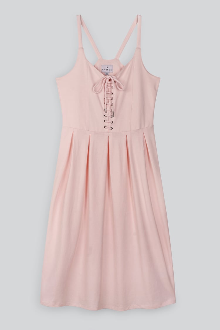 Tie Front  Midi Dress