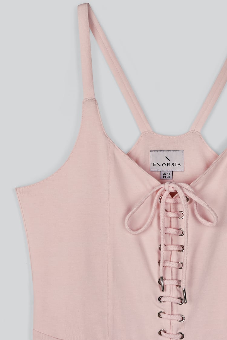 Tie Front  Midi Dress