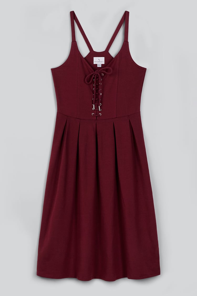 Tie Front Midi Dress