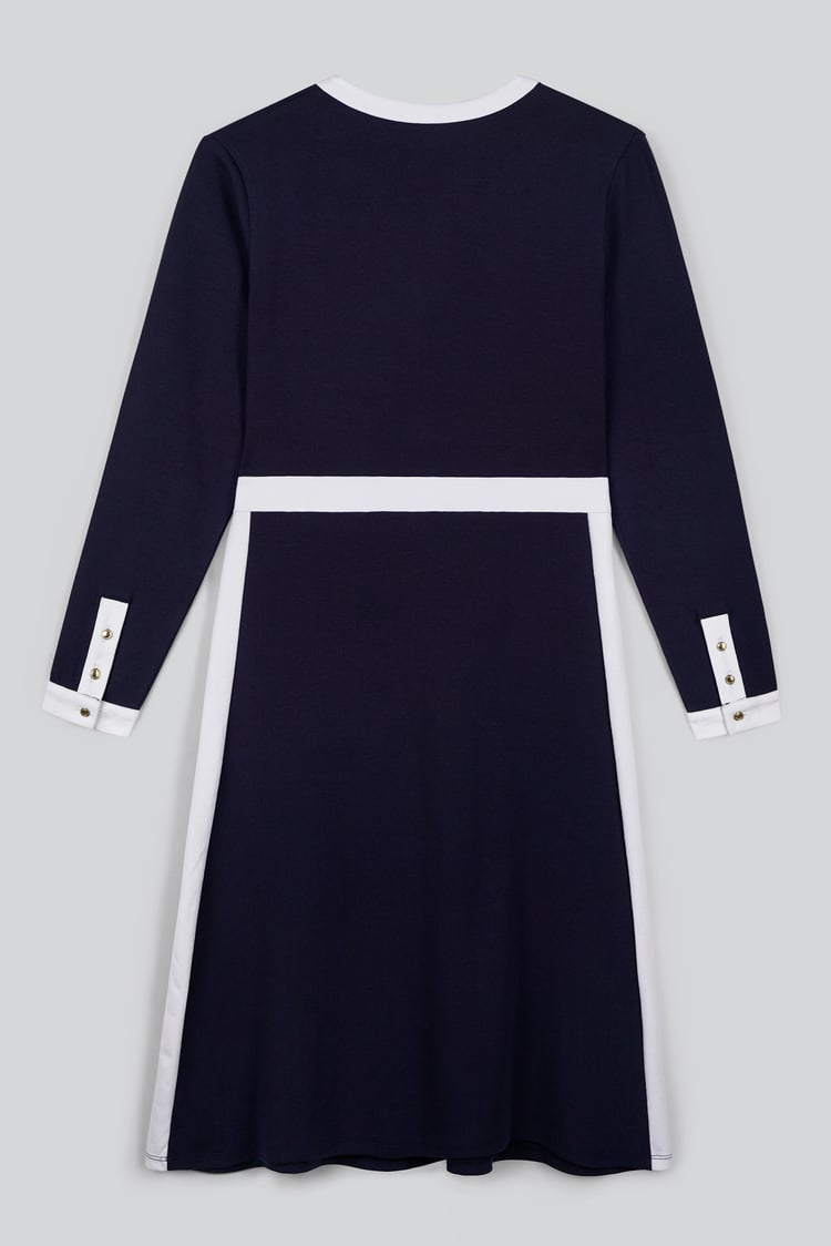 Women's V-Neck Jersey Midi Dress
