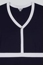 Women's V-Neck Jersey Midi Dress