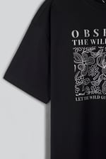 Pure Cotton Floral Oversized Graphic T-Shirt