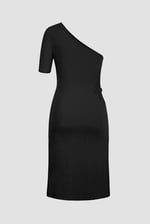 Asymmetric Neck Line Dress