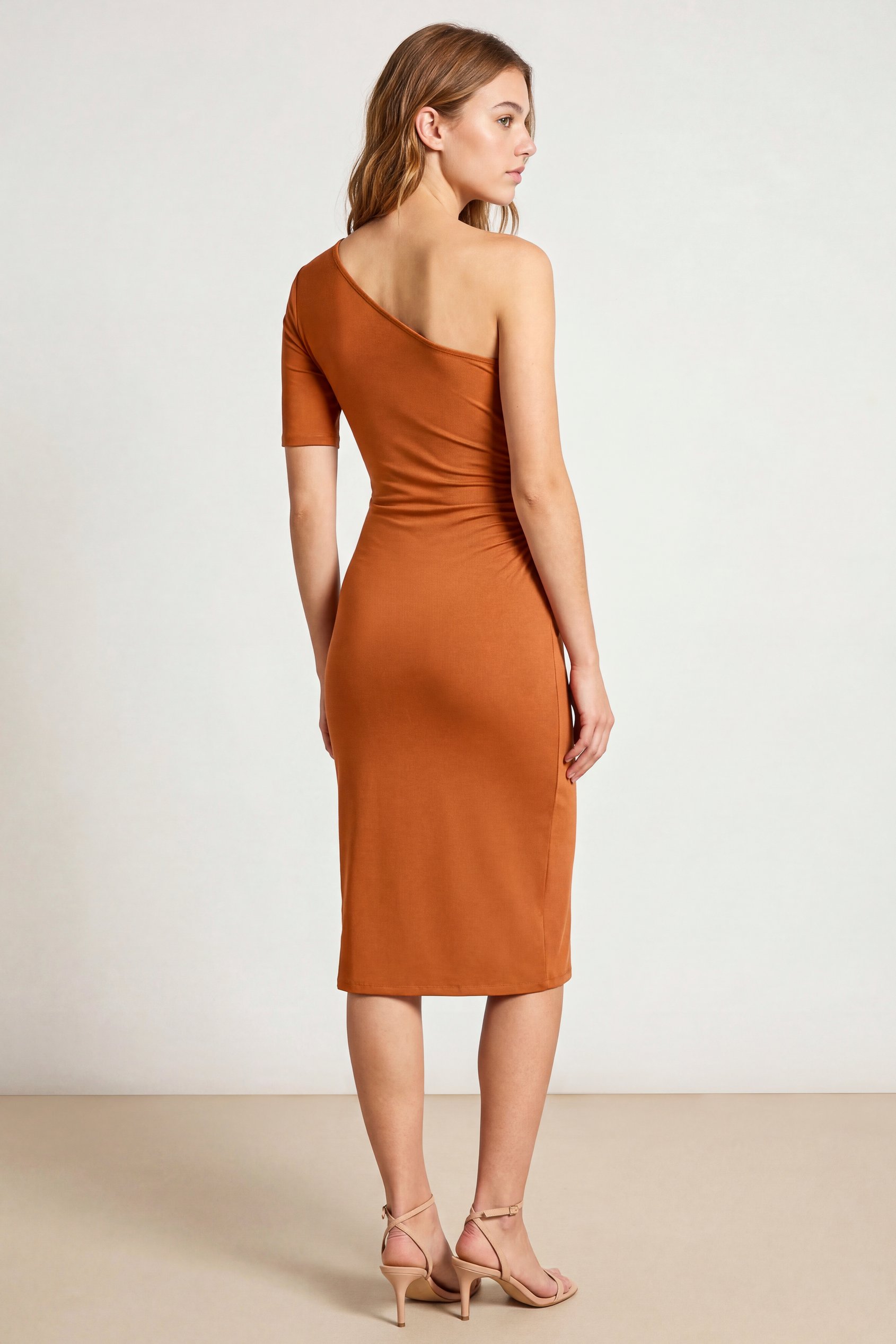 Asymmetric Neck Line Dress