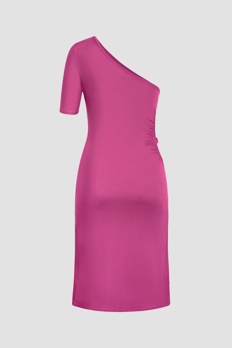 Asymmetric Neck Line Dress