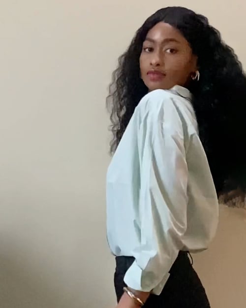 Green Long Sleeve Stripe Poplin Shirt