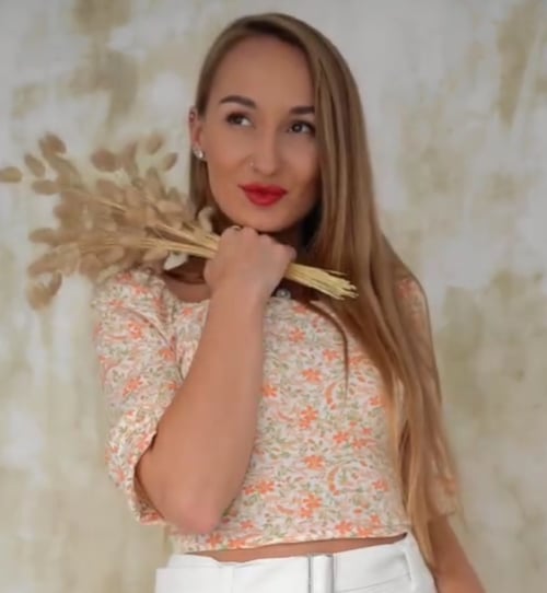 Orange Floral Bardot Smocked Crop Top