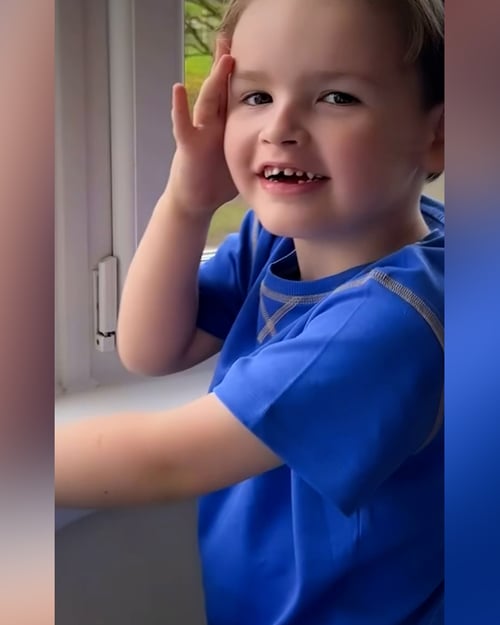 Blue Drop Shoulder T-Shirt And Cargo Shorts Set