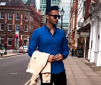 Black Slim Stretch Smart Chino Trouser