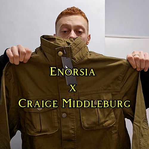 Mens Olive Dark Olive Utility Jacket