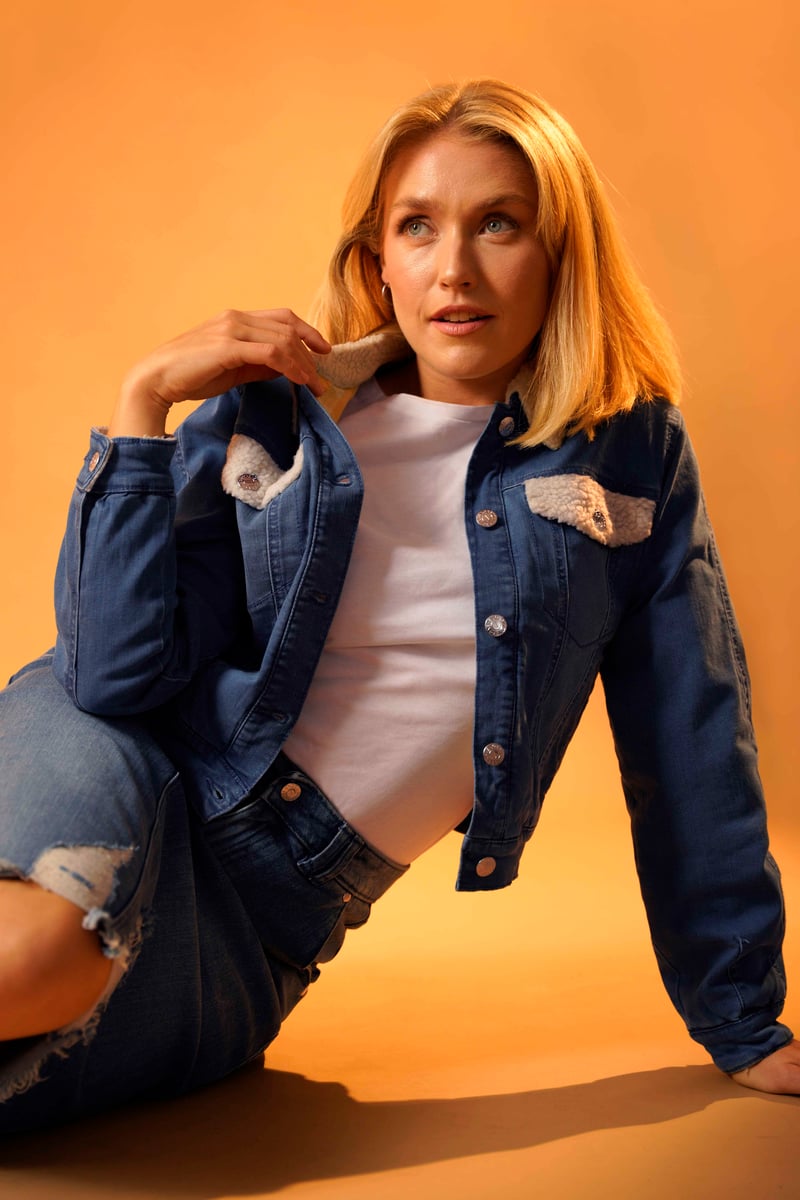 Chic silhouette highlighting confident personal style