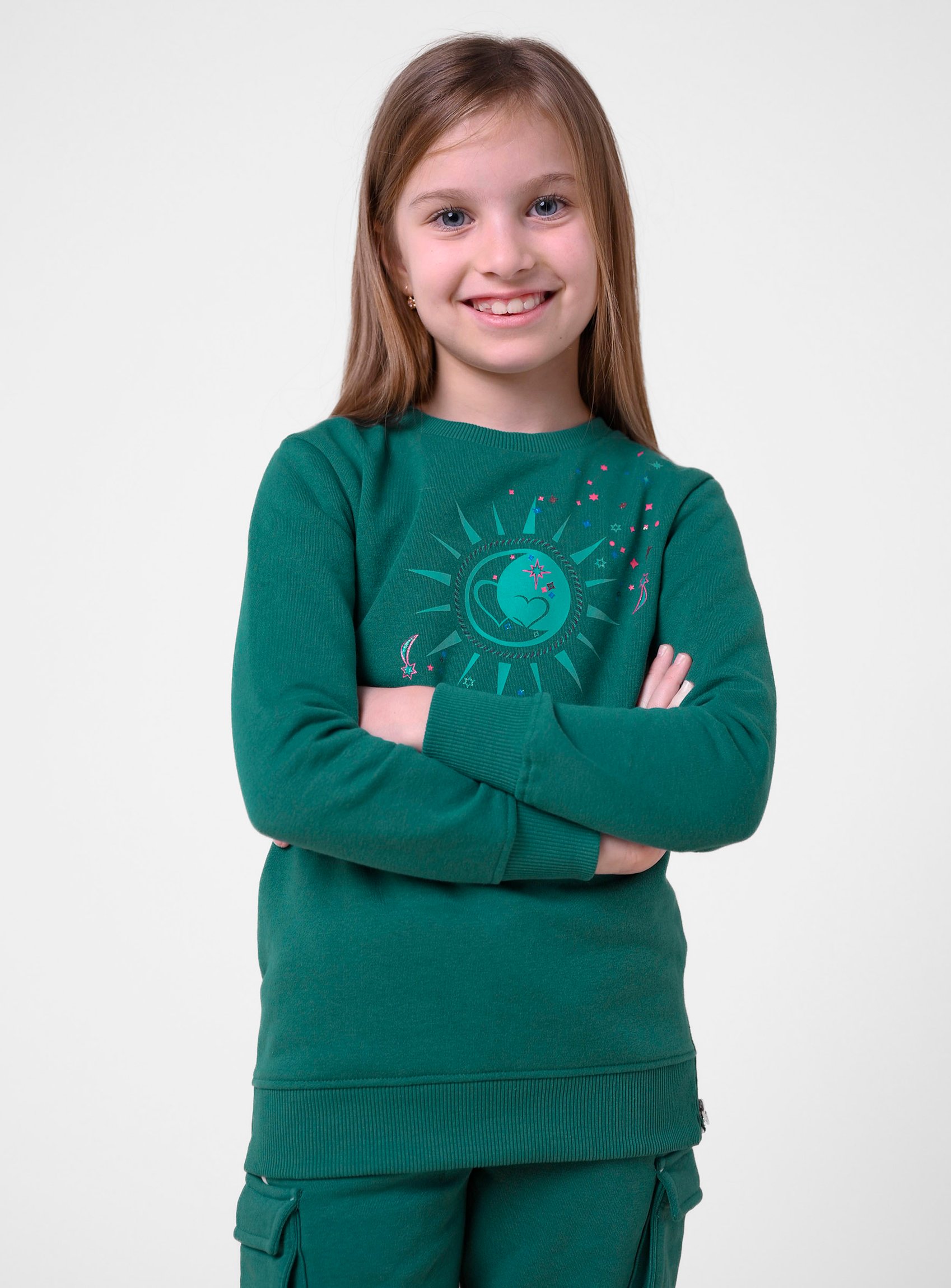 Sun With Star Print Sweatshirt