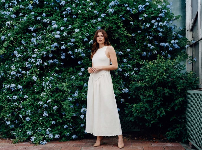 Enorsia transitional spring essentials: Neutral tones and textured fabrics