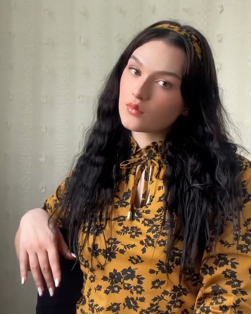 Blue Tie-Cuff LS Viscose Shirt