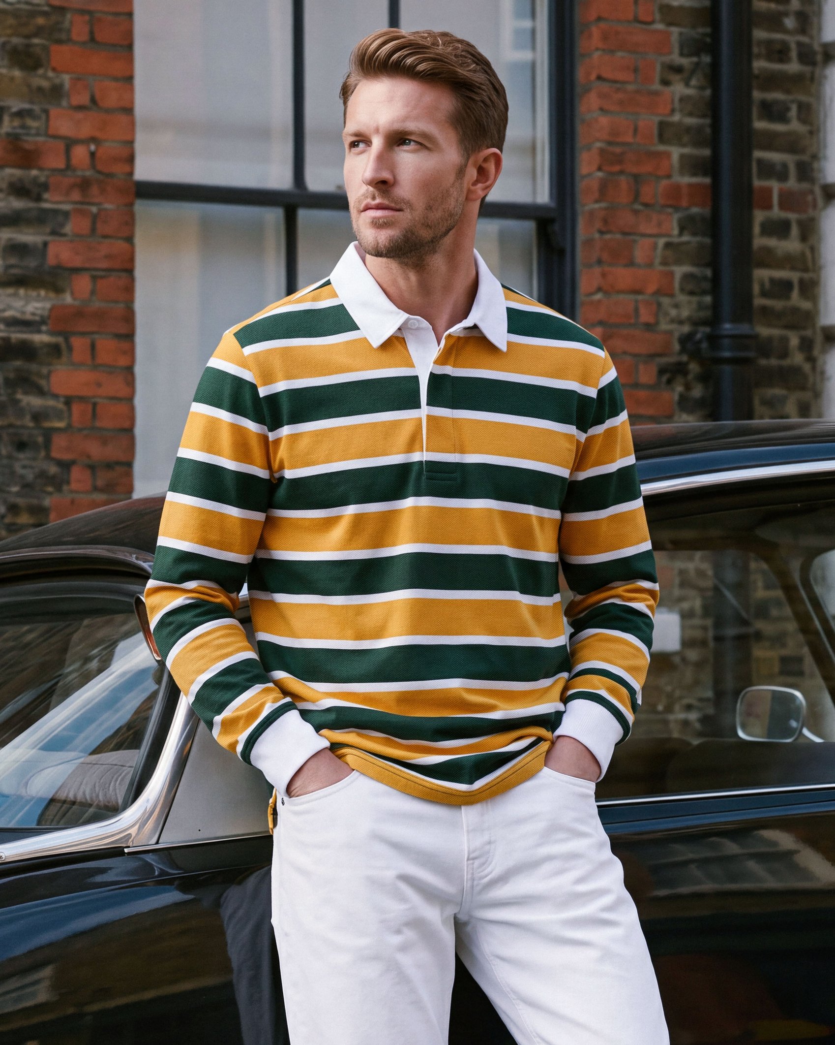 Close-up of polo details